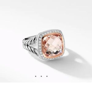 David Yurman Morganite Albion Ring 11 mm